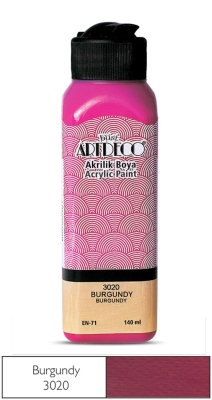 Artdeco Akrilik Boya, 140ml, Burgundy 3020 - 1