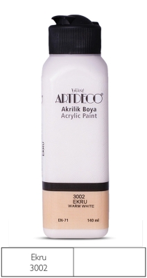 Artdeco Akrilik Boya, 140ml, Ekru 3002 - 1