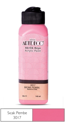 Artdeco Akrilik Boya, 140ml, Sıcak Pembe 3017 - 1