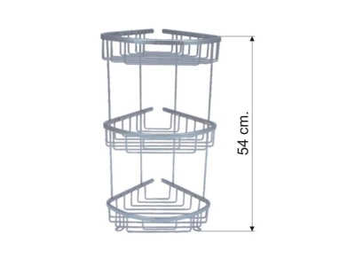 Dekor 18 x 18 Üçlü Oval Süngerlik, Şampuanlık - 1