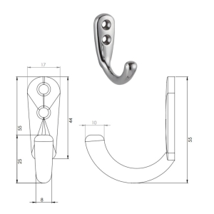 Erkul 146 Çengel Askı Krom - 2