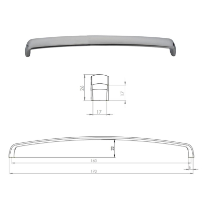 Erkul 755-224 Rose Kulp, Krom - 2