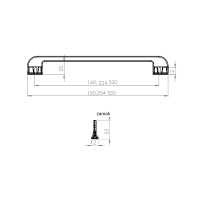 ERKUL, Ladin 160 MM Kulp Mat Siyah - 2