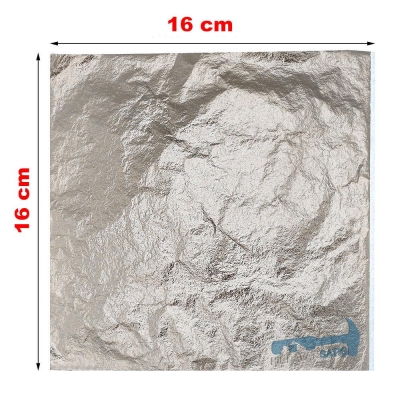 Proto Gümüş Varak Yaldız 16*16 , 100 adet, - 1