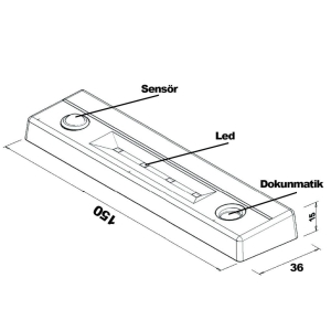 Proto Hareket Sensörlü Led Lamba - 3