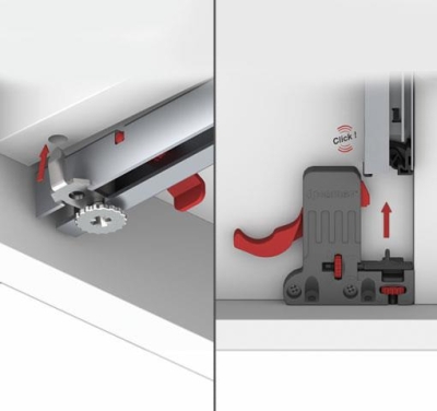 Samet Smart Slide Tek Açılım Frenli Ray 250 mm - 2